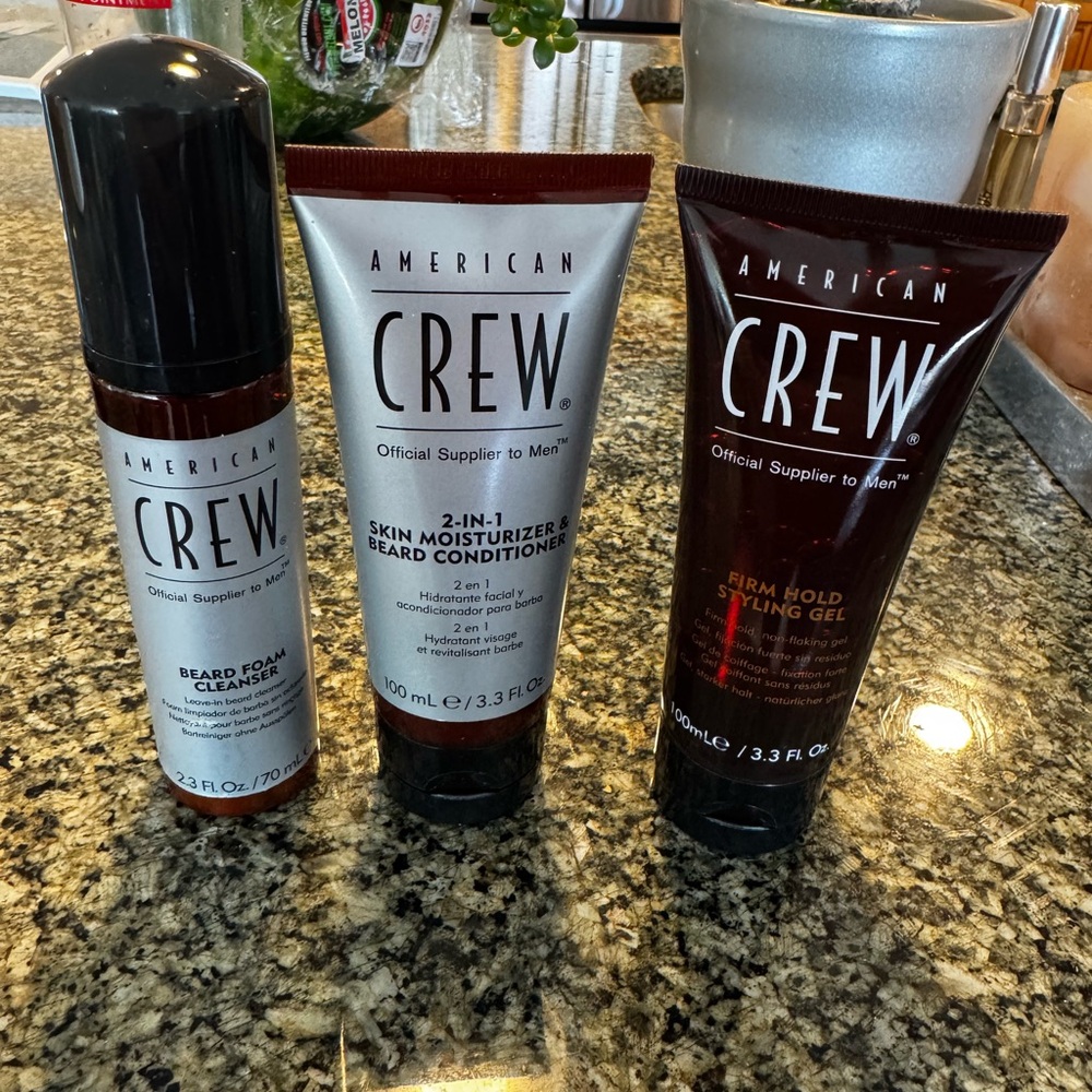 American Crew Shaving Essentials Black and Silver